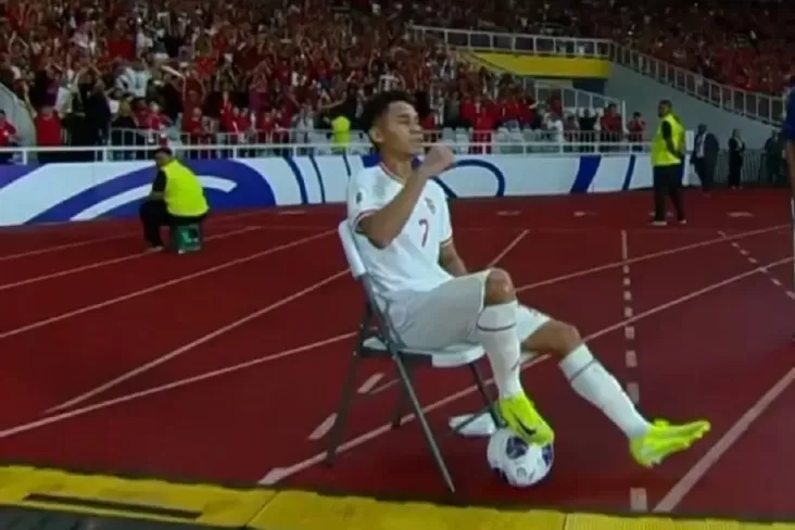 Rafathar Kagum dengan Selebrasi Marselino setelah Mencetak Gol