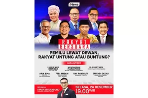Pilkada Dipilih DPRD, Rakyat Bersuara Pemilu Lewat Dewan, Besok Malam Bersama Aiman Witjaksono di iNews, Rakyat Untung Atau Buntung?

Presiden Minta Pilkada Dipilih DPRD, Besok Malam di Rakyat Bersuara Pemilu Lewat Dewan, Rakyat Untung Atau Buntung? Bersama Aiman Witjaksono, Pukul 19.00 WIB, Hanya di iNews