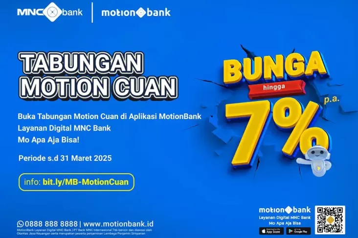 Tarik juga Setor Tunai Makin Gampang juga Cuan, Nikmati Benefitnya di tempat pada Tabungan Motion Cuan!