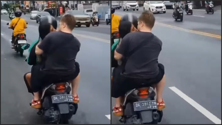 Viral Aksi Bule Mesum di tempat Atas Ojol, sanggup Berujung Kantor Polisi?