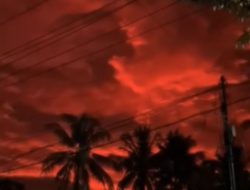 Penjelasan BMKG tentang Langit Merah di Pesisir Banten