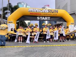 Lari menyenangkan dengan tema Minions, ajak remaja dan keluarga hidup aktif