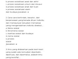 50 Soal Esai Sosiologi Kelas 10 Terbaru 2026