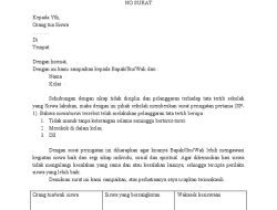 Contoh surat peringatan lengkap untuk perusahaan dan sekolah