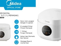 Ulasan lengkap Midea digital rice cooker MB-FB30M161W, temukan fitur andalannya