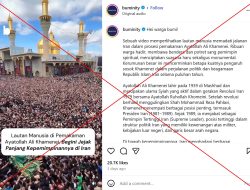 Video memperlihatkan upacara keagamaan di Irak, bukan pemakaman Khamenei