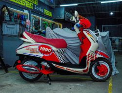 Nyentrik! Grand Filano Hybrid Jadi Skutik Urban Rally 80-an Ala Anak Muda
