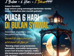Jadwal Puasa Syawal 6 Hari Setelah Lebaran 2026