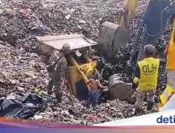 Detik-detik Longsor Gunung Sampah Tewaskan 2 Wanita di Bantargebang