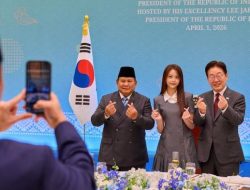 Carmen Hearts2Hearts Tampil Bangga Bersama Prabowo dan Presiden Korsel, Ini Profilnya